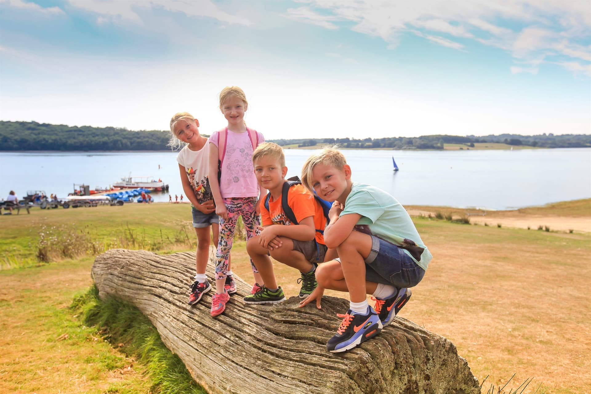 Young adventurers exploring Bewl Water
