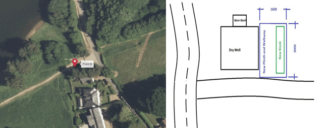 Bewl Water boat house location