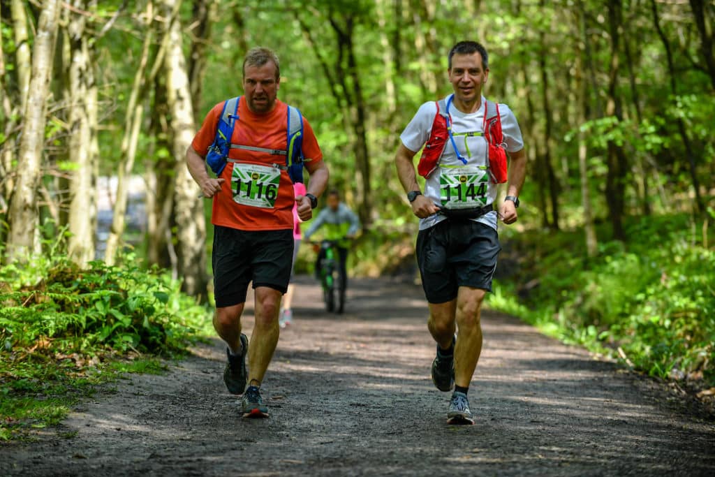 Two Men Running