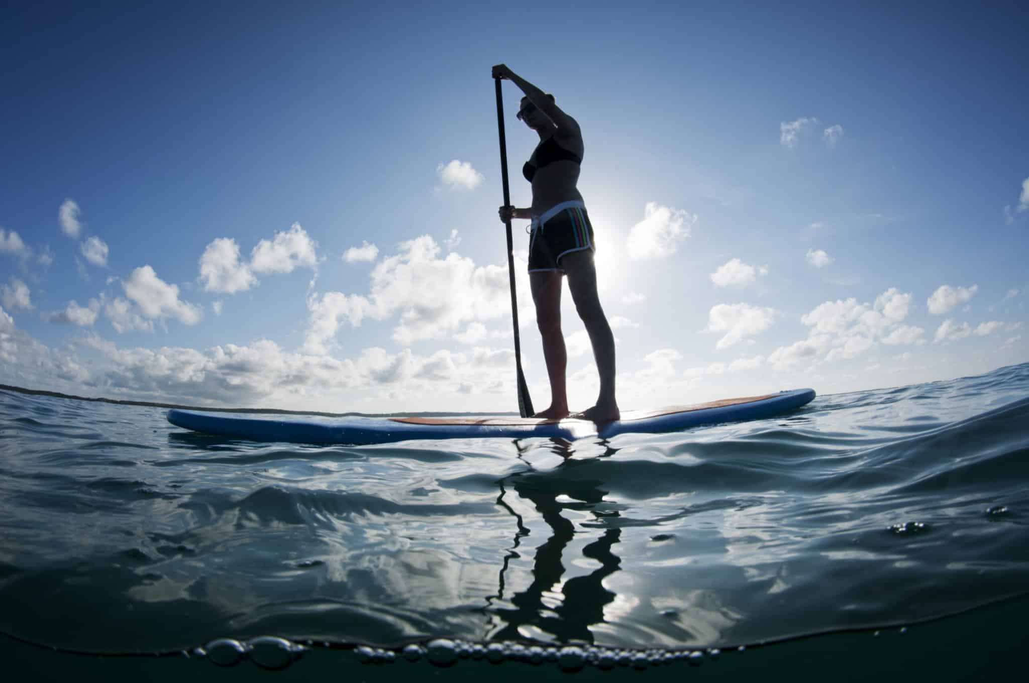 Person Paddleboarding