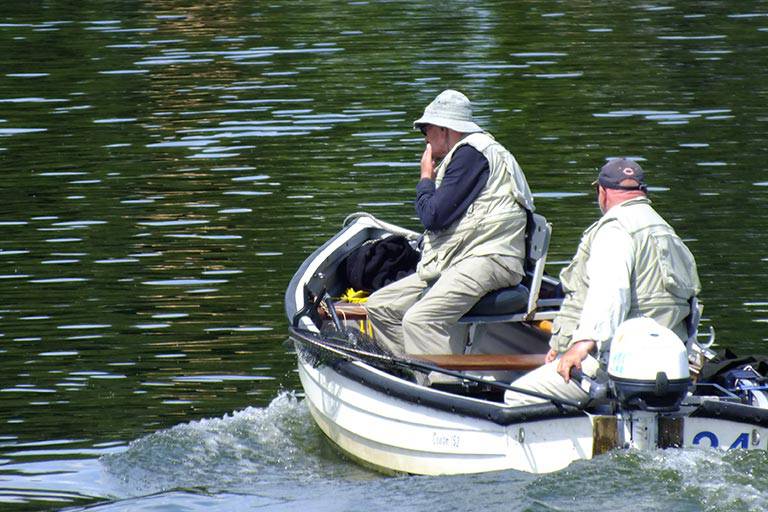 Fishermen on boat