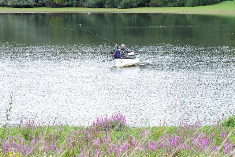 Fishing on the lake