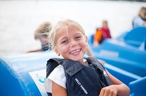 Child in life jacket
