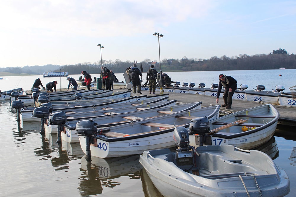 Rowing boats for fishing at Bewl Water