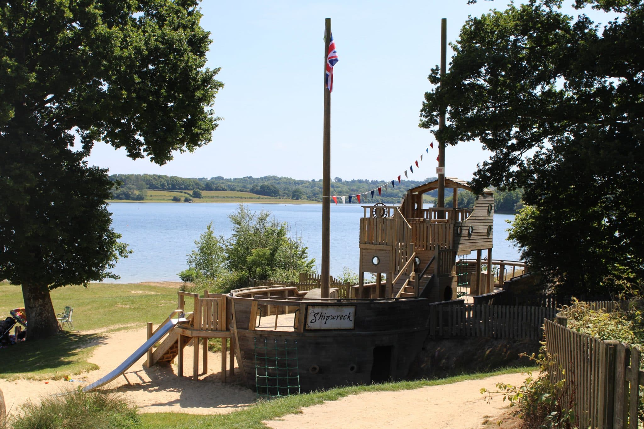Wooden Boat Shaped Adventure Play Area