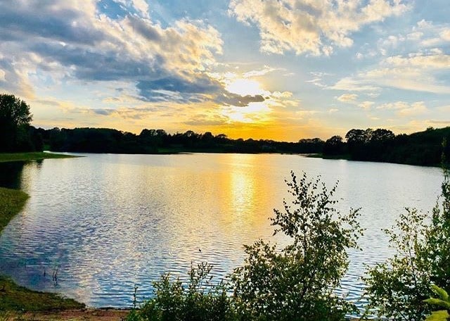 sunset over Bewl Water reserviour