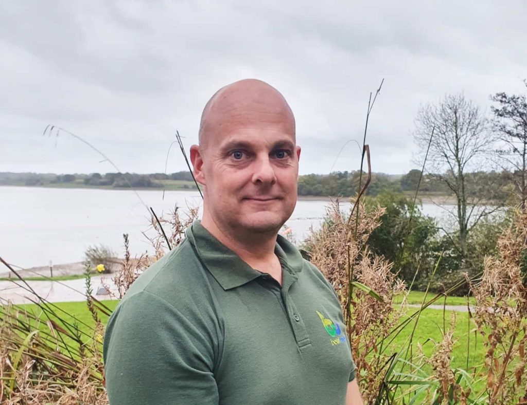 Dan Baker, Head Ranger, standing for a photo at Bewl Water