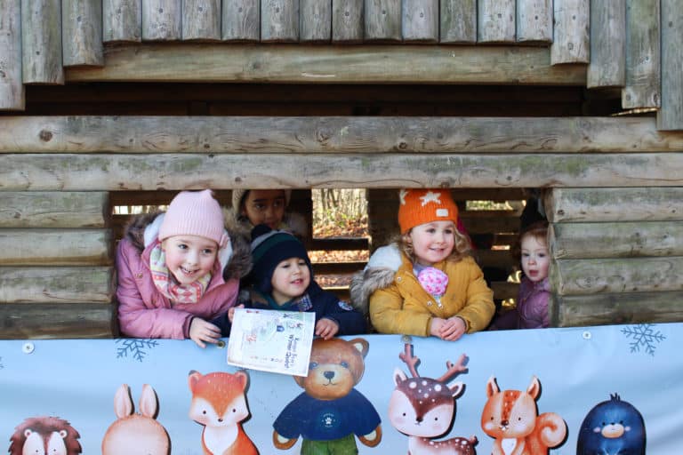 Kids inside the Adventure Play area