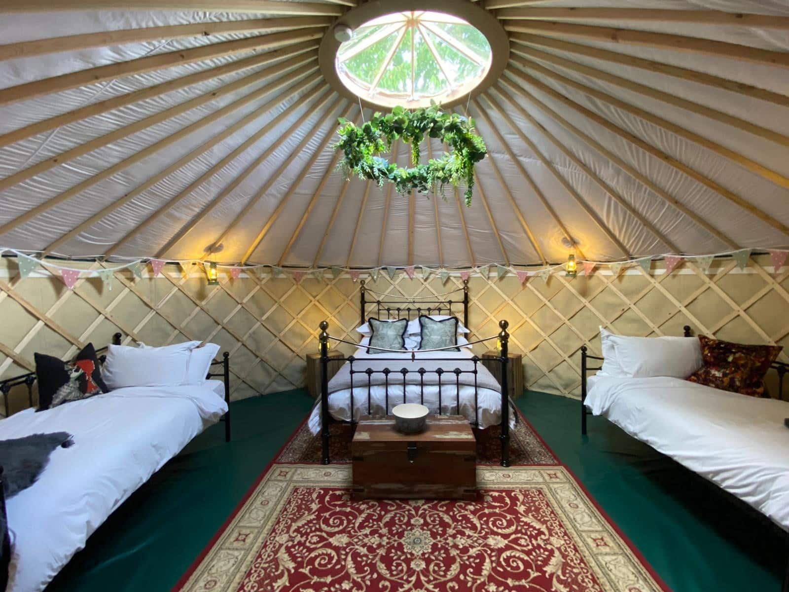 bewl yurt interior beda
